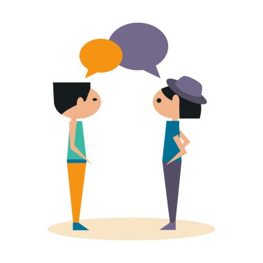 Düz gölge simgesi ve mobil uygulama konuşma ile