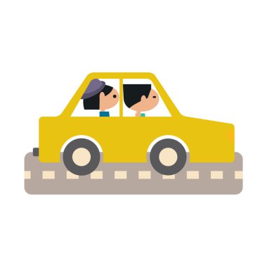 Düz gölge simgesi ve mobil uygulama dostu tur ile