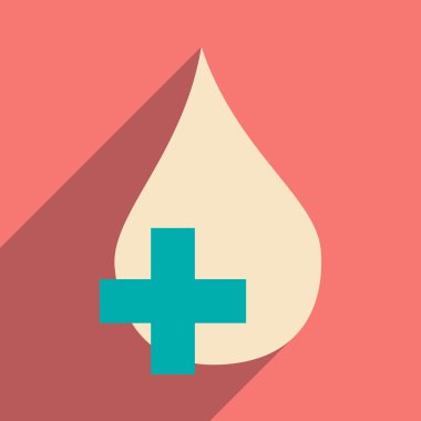 Düz gölge simgesi ve mobil uygulama açılan simgesi ile