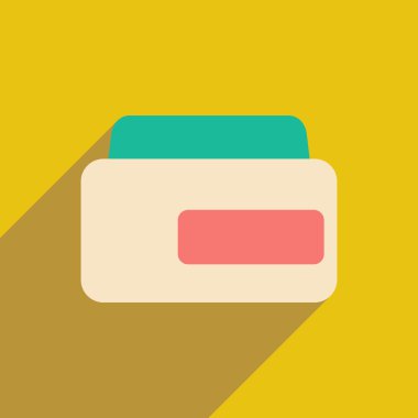 Düz gölge simgesi ve mobil uygulama saç kremi ile