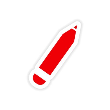 Kağıt işareti simgesi etiket gerçekçi tasarım