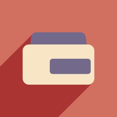 Düz gölge simgesi ve mobil uygulama saç kremi ile