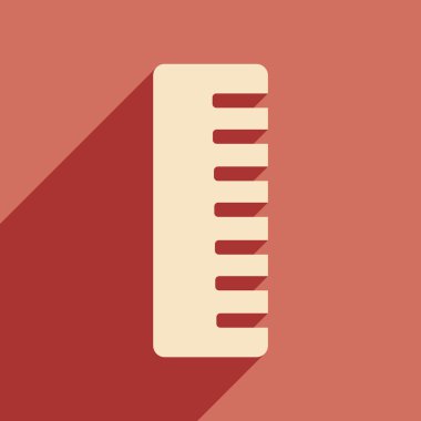 düz gölge simgesi ve mobil uygulama tarak ile