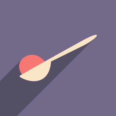 düz gölge simgesi ve mobil uygulama dondurma ile