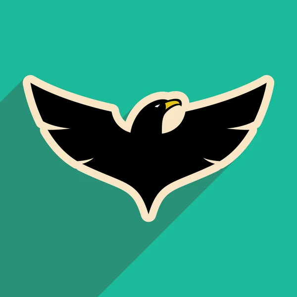 Icono elegante Águila — Vector de stock