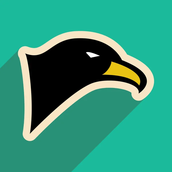 Icono elegante Águila — Vector de stock