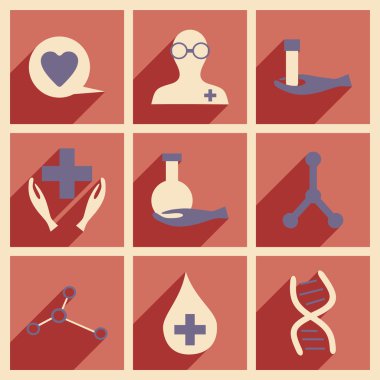 Düz gölge kavramı ve mobil uygulama eczane logosu ile