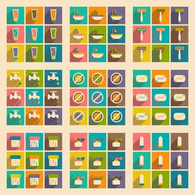 Düz gölge kavramı ve mobil uygulama vücut bakımı ile