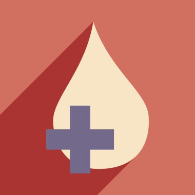 Düz gölge simgesi ve mobil uygulama açılan simgesi ile