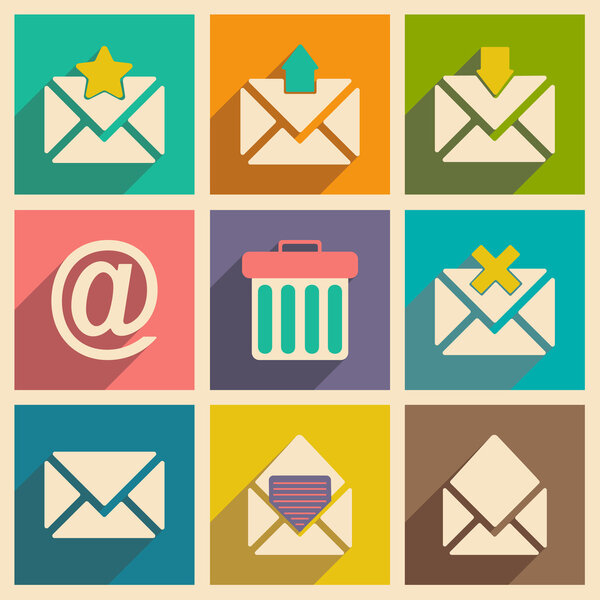 Квартира с теневой концепцией и электронными почтовыми приложениями
