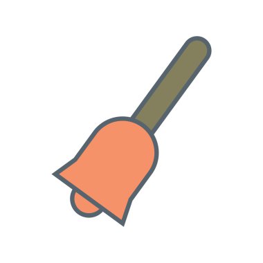 Düz gölge simgesi ve mobil uygulama bell ile