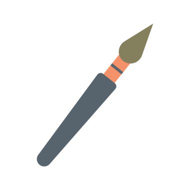 Düz gölge simgesi ve mobil uygulama fırça simgesi ile