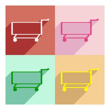 Düz gölge kavramı ve mobil uygulama sepeti ile 