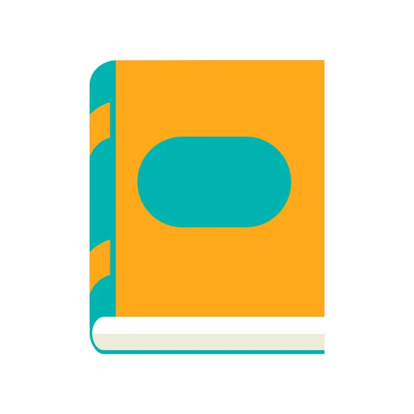 Plochá s ikonou stín a ikona knihy mobilní aplikace — Stockový vektor