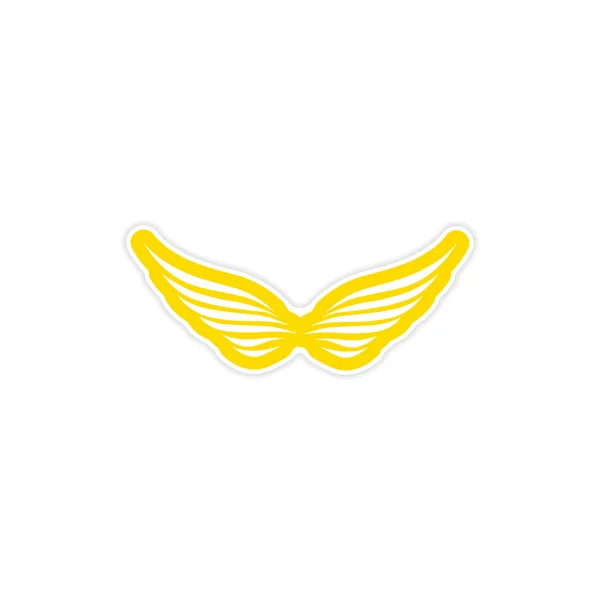 Etiqueta Eagle Wings logotipo — Vetor de Stock