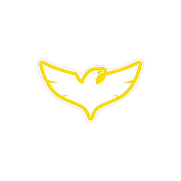 Sticker eagle — Stock Vector