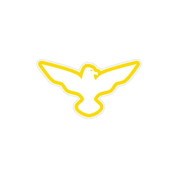 Etiqueta águia — Vetor de Stock