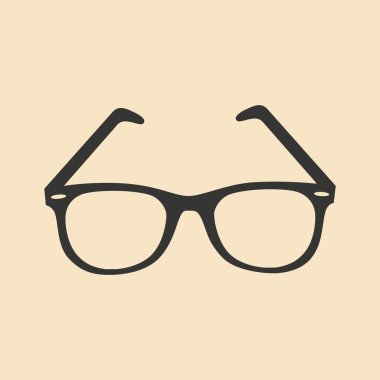 Düz siyah ve beyaz mobil uygulama gözlük