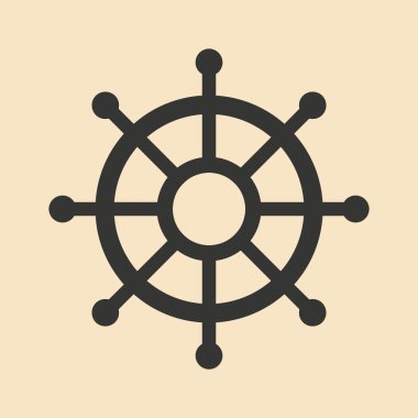 Düz siyah ve beyaz mobil uygulama direksiyon simidi