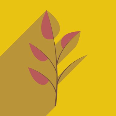 Düz gölge simgesi ve mobil uygulama ile şube bırakır