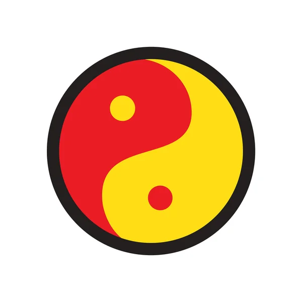 Yin-yang szimbólum a harmónia — Stock Vector