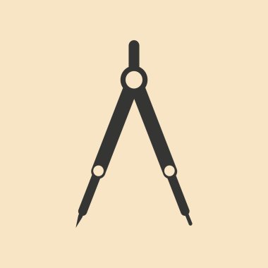 Matematik siyah beyaz mobil uygulama düz pergel