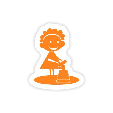 simgesi etiket gerçekçi tasarım iskambil kağıdı kız