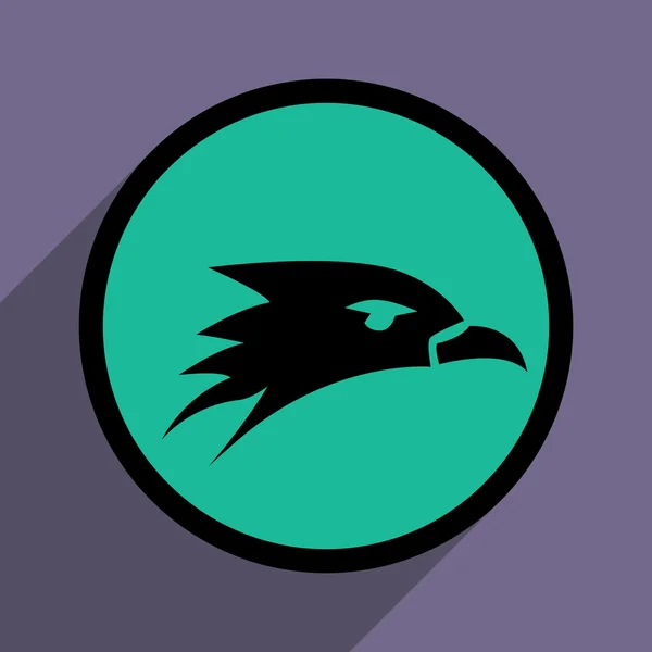 Logo cabeza de águila — Vector de stock