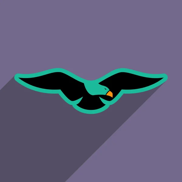 Icono elegante Águila — Vector de stock