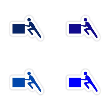 derleme gerçekçi etiket tasarım on kağıt hamallar kutusu