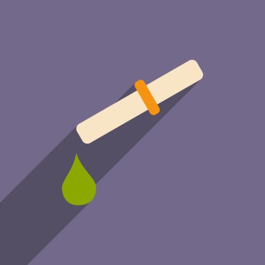 Alt gölge ile düz simgesi ve mobil uygulama sayaç