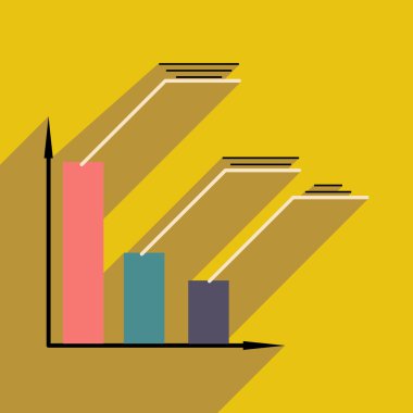 Düz gölge simgesi şık ekonomik program ile