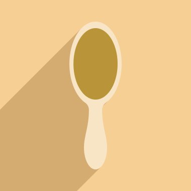 Düz gölge simgesi ve mobil uygulama yansıtma ile