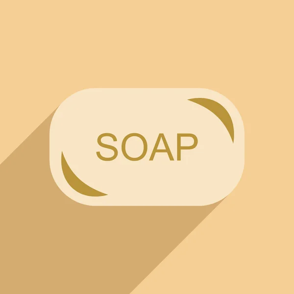 Mieszkanie z cień ikona i aplikacji mobilnych Szare mydło — Wektor stockowy