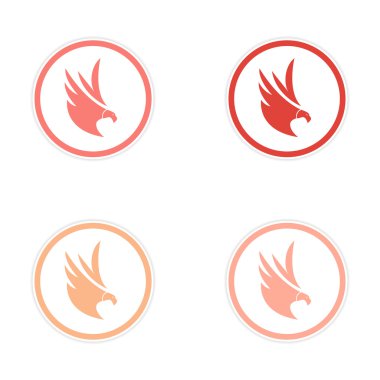 derleme siluet çıkartmaları Kartallar