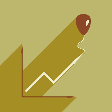 Düz tasarım modern vektör çizim simgesini zamanlama balon ile