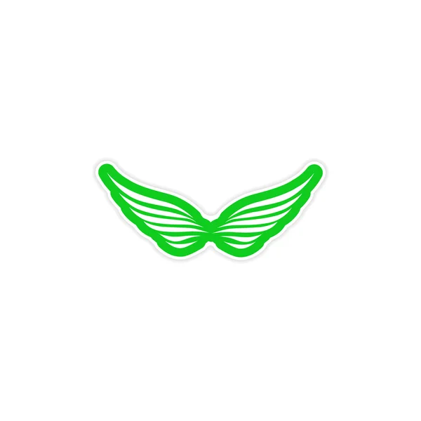 Aufkleber Adlerflügel Logo — Stockvektor