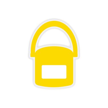 simgesi etiket gerçekçi tasarım üzerinde kağıt tütün nargile