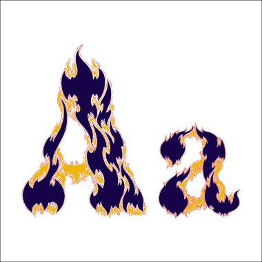 Font Fire Blue Hot Flame Free Vector Eps Cdr Ai Svg Vector Illustration Graphic Art