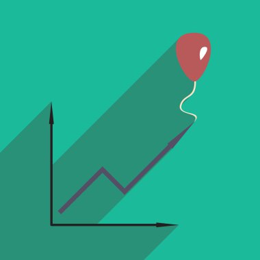 Düz tasarım modern vektör çizim simgesini zamanlama balon ile
