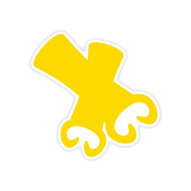 simgesi etiket gerçekçi tasarım üzerinde kağıt tarçın