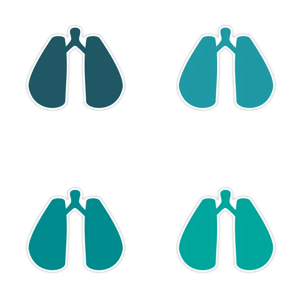 Wirtualny plik dziennika projektu realistyczne naklejki na papierze płuc — Wektor stockowy