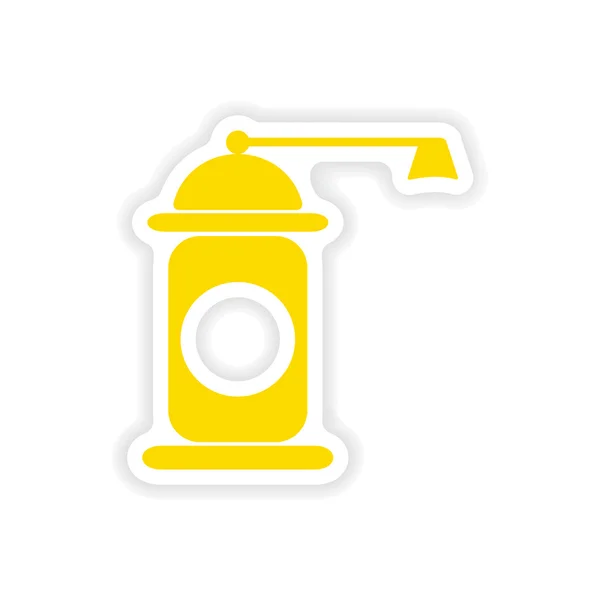 Symbol Sticker realistisches Design auf Papier Pfeffermühle — Stockvektor