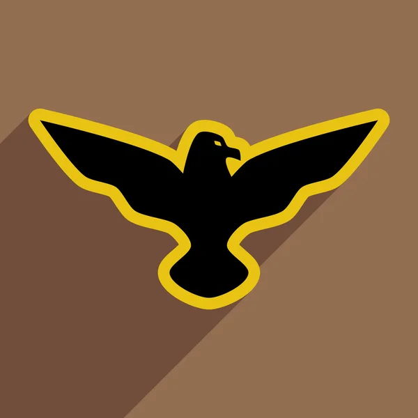 Icono elegante Águila — Vector de stock