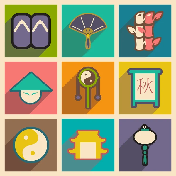 Calligraphie chinoise 2016 Traduction du sceau chinois : Automne — Image vectorielle
