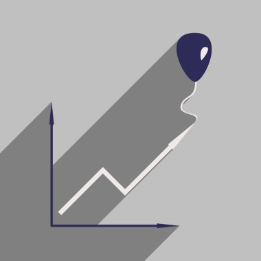 Düz tasarım modern vektör çizim simgesini zamanlama balon ile