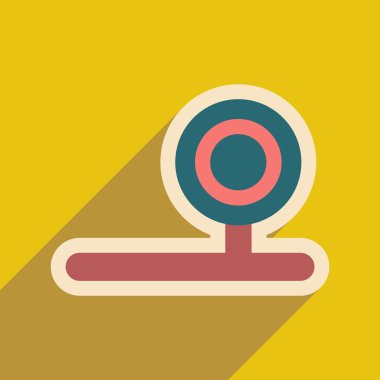 Araç otolaryngologist düz stilde simgesi