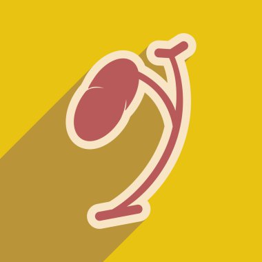 Düz stil insan dalak simgesi