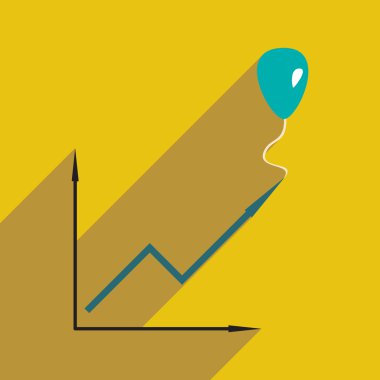 Düz tasarım modern vektör çizim simgesini zamanlama balon ile