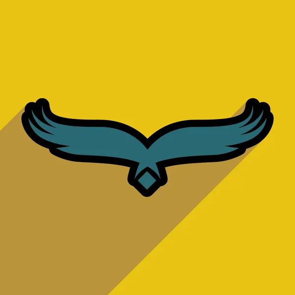 Şık siluet kartal logo — Stok Vektör